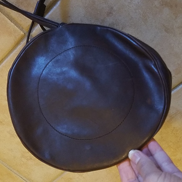 CK Calvin Klein brown Real leather duffle bucket backpack bag - Picture 14 of 14